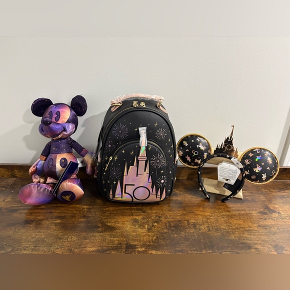 Disney World Loungefly 50th Anniversary Grand Finale Backpack Mickey Ears Doll main image 5